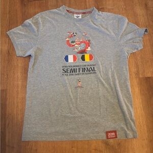 2018 FIFA World Cup Russia Semi Final France Vs. Belgium Men’s Shirt Size L